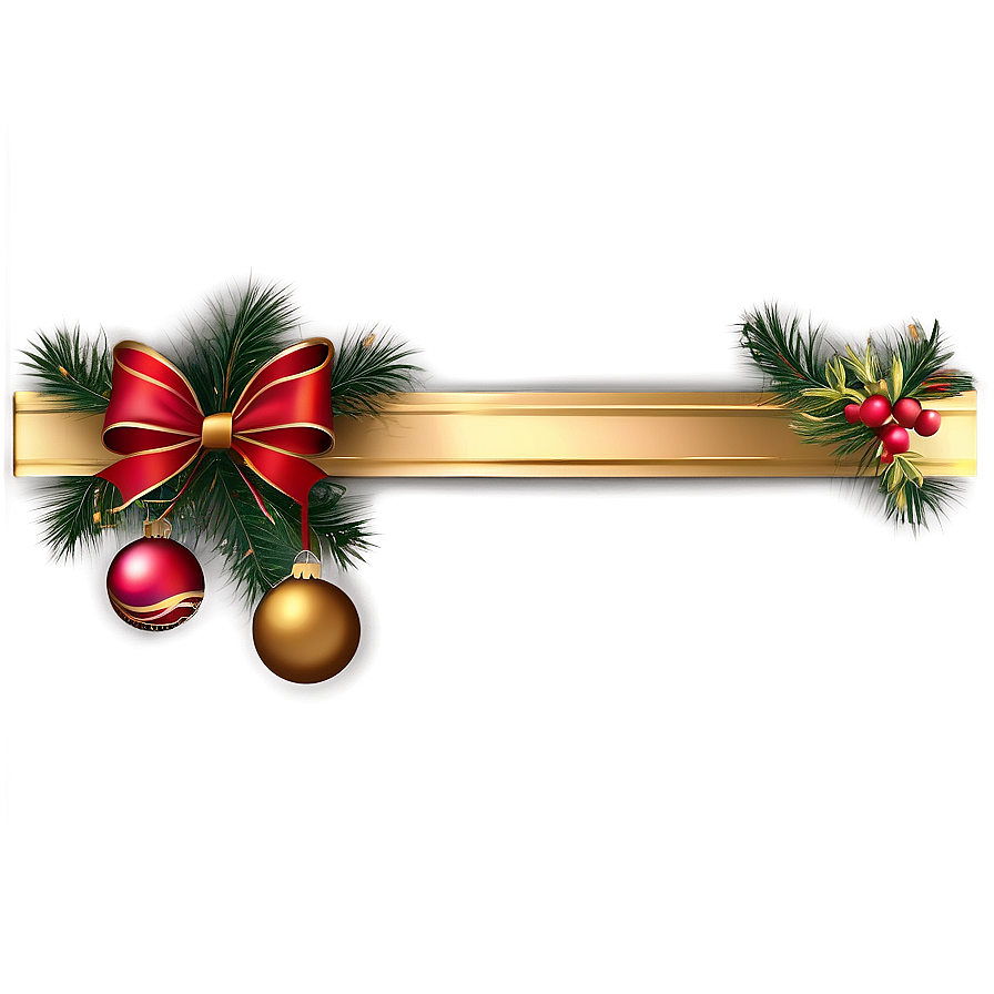 Gold Christmas Border Png 05252024 PNG Image