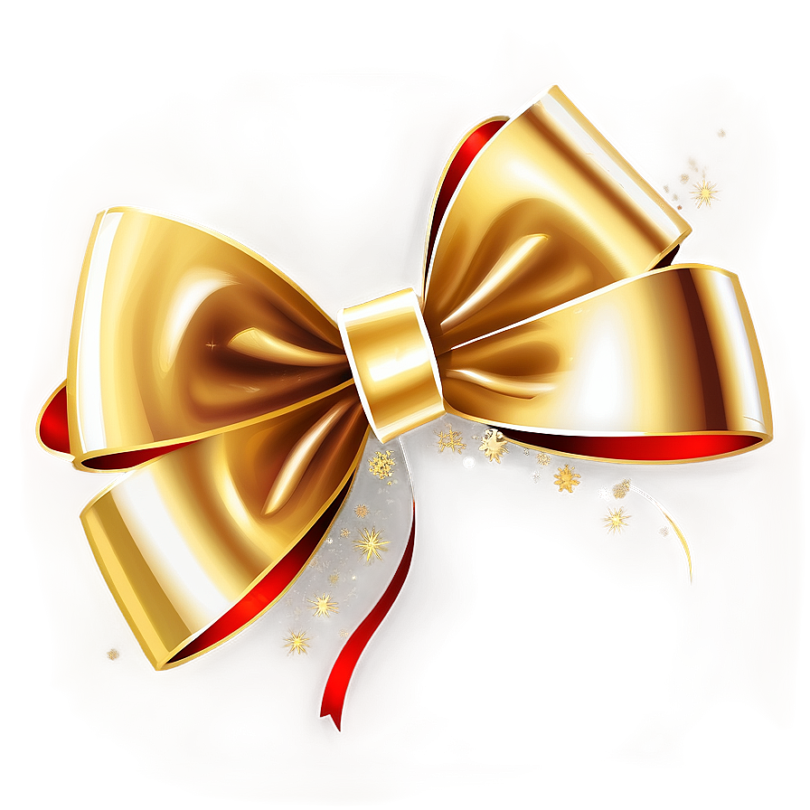 Gold Christmas Bow Png 06272024 PNG Image