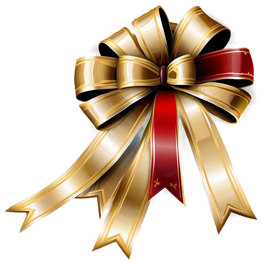 Gold Christmas Bow Png 84 PNG Image