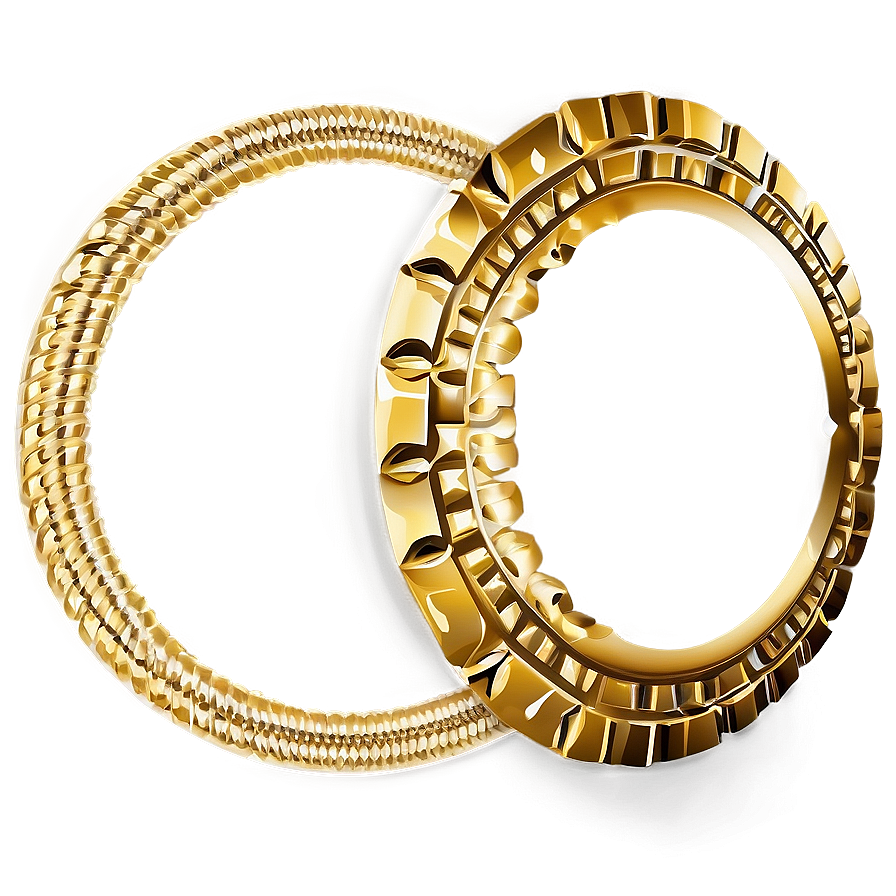 Gold Circle Border Clipart Png Idl16 PNG Image