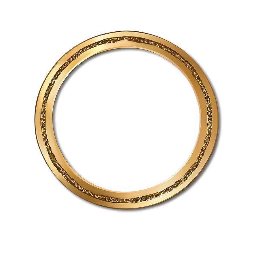 Gold Circle Border For Logos Png 06262024 PNG Image