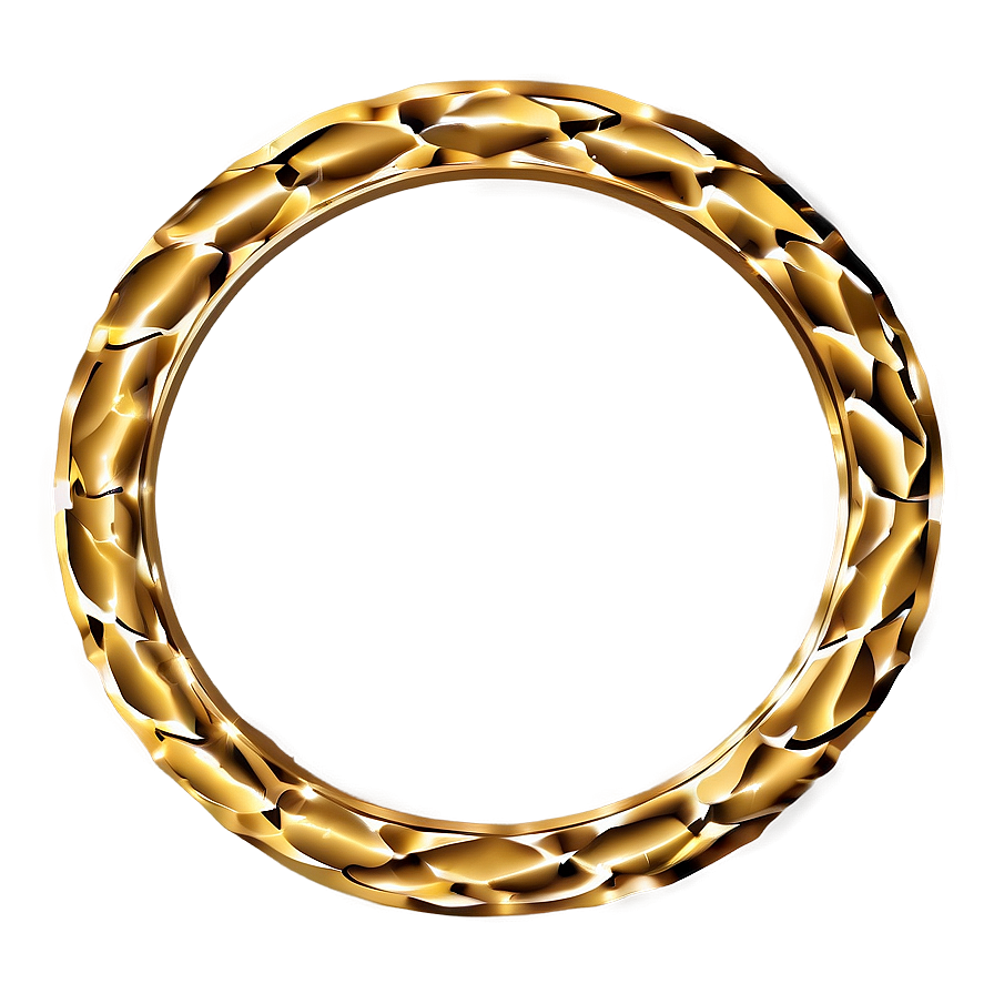 Gold Circle Frame Clipart Png 06262024 PNG Image