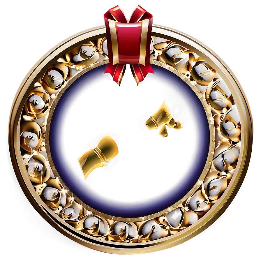 Gold Circle Frame Vector Png Mpk PNG Image