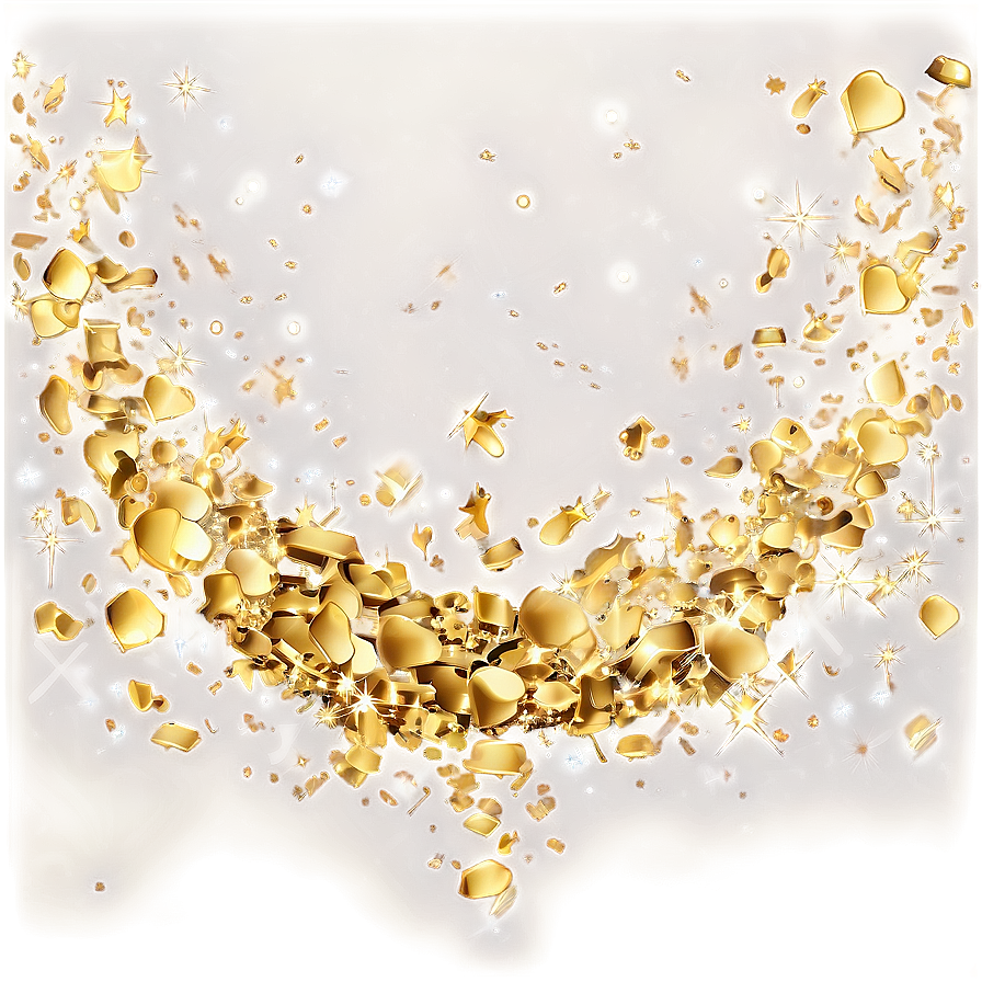 Gold Confetti Bliss Png Udl60 PNG Image