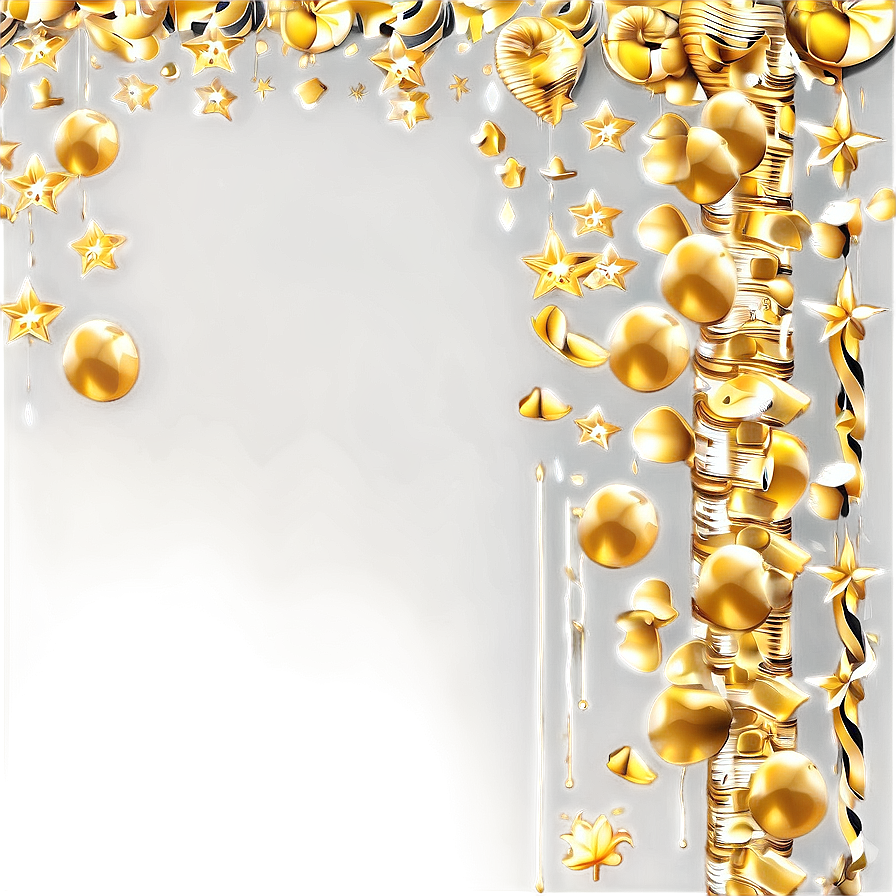 Gold Confetti Carnival Png 05252024 PNG Image