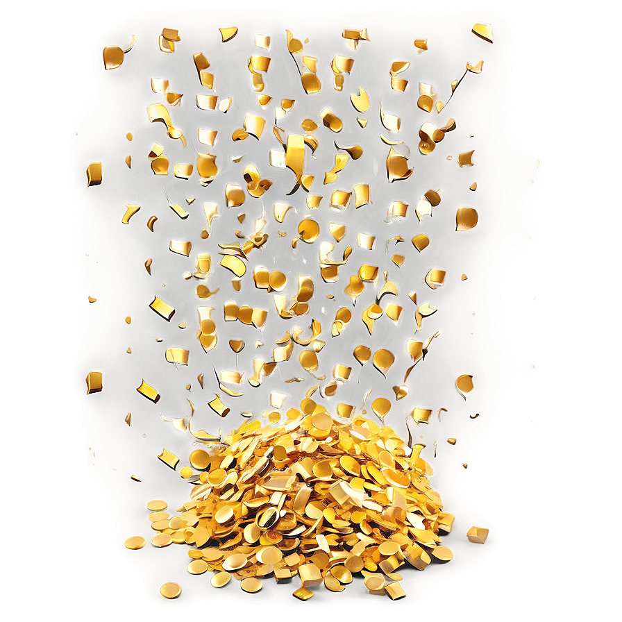 Gold Confetti Delight Png 05252024 PNG Image