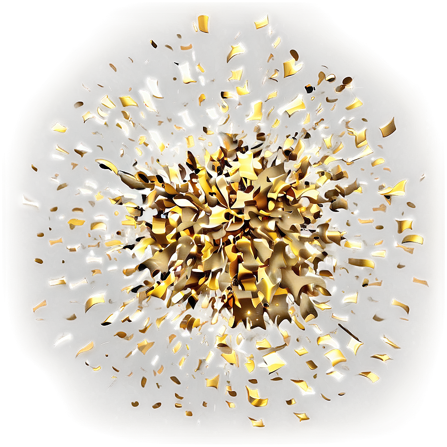 Gold Confetti Explosion Png Lgv PNG Image