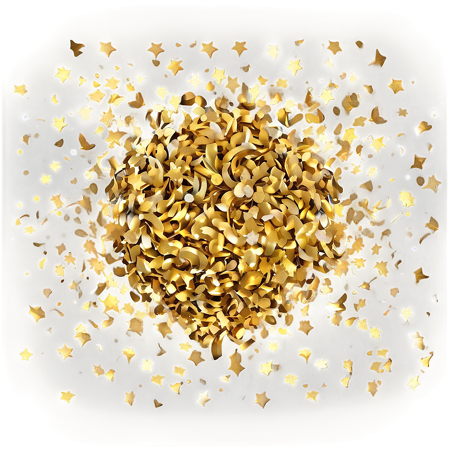 Gold Confetti Festivities Png Fix24 PNG Image