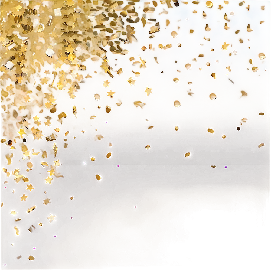 Gold Confetti Fete Png Nqb PNG Image