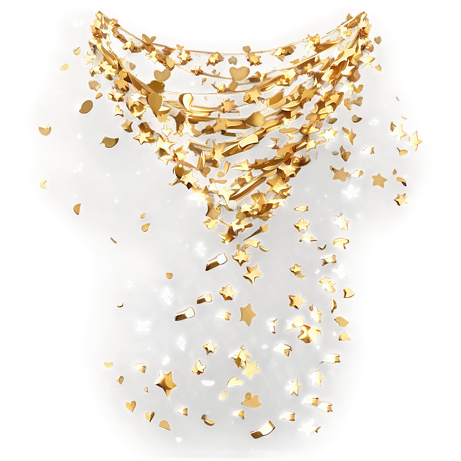 Gold Confetti Merriment Png 05252024 PNG Image