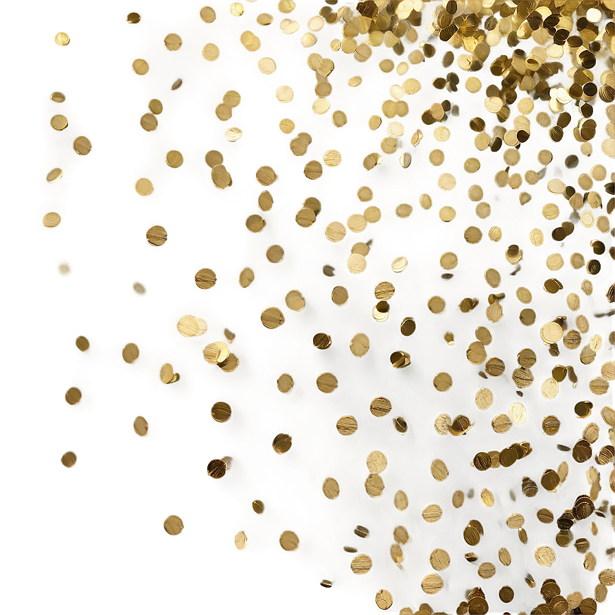 Gold Confetti Shower Png Gyh4 PNG Image