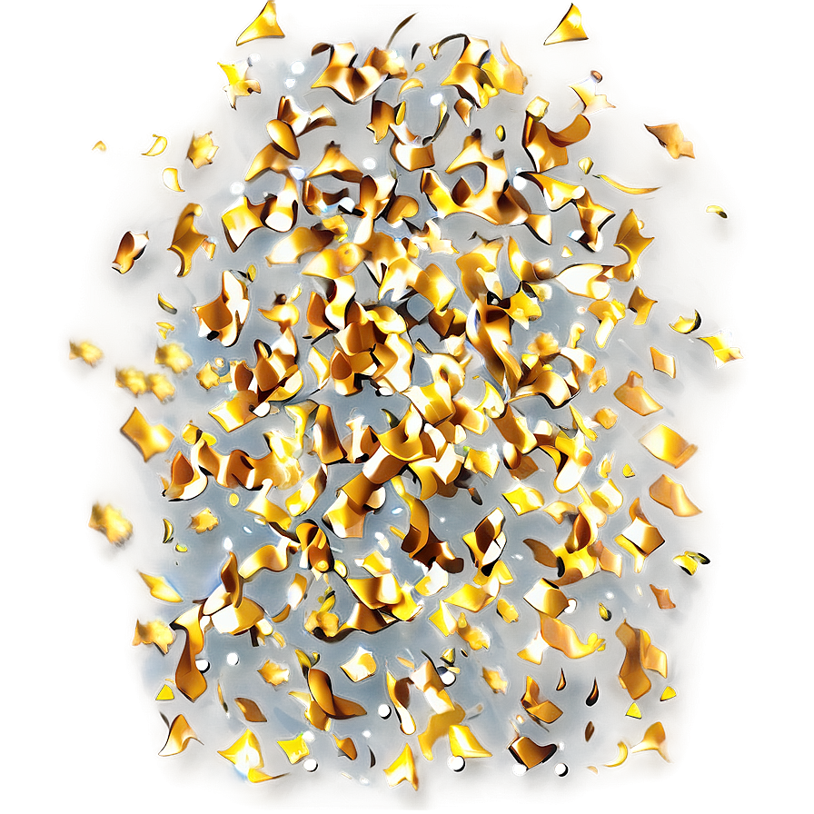 Gold Confetti Splendor Png Wro88 PNG Image