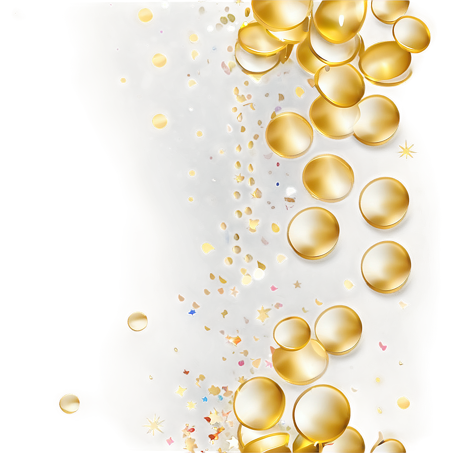 Gold Confetti Splurge Png 91 PNG Image