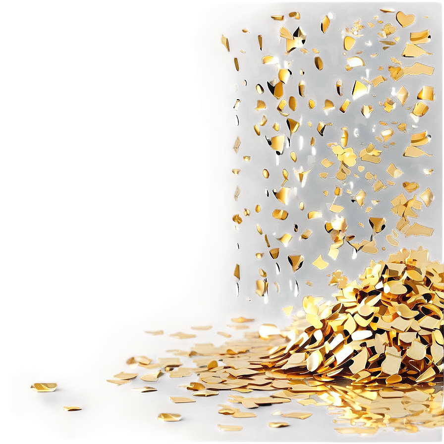 Gold Confetti Wonderland Png Gte84 PNG Image