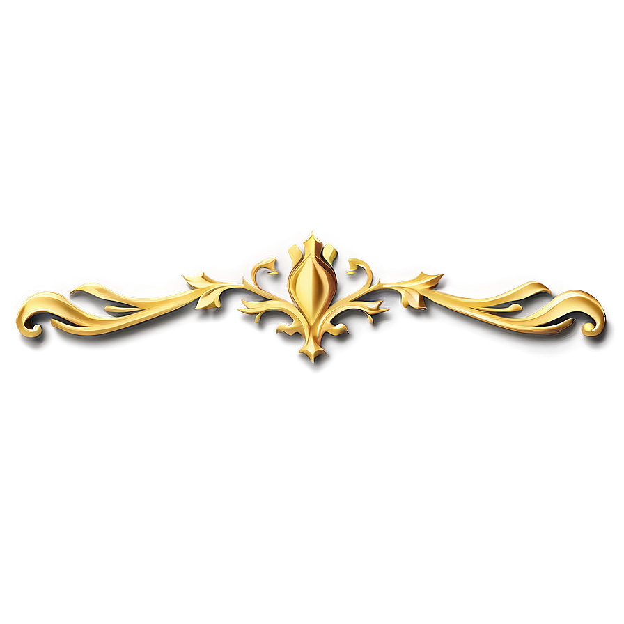 Gold Decorative Line Png 56 PNG Image