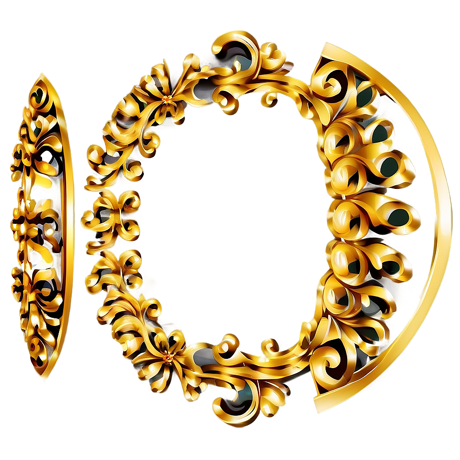 Gold Design Elements Png Ajp20 PNG Image