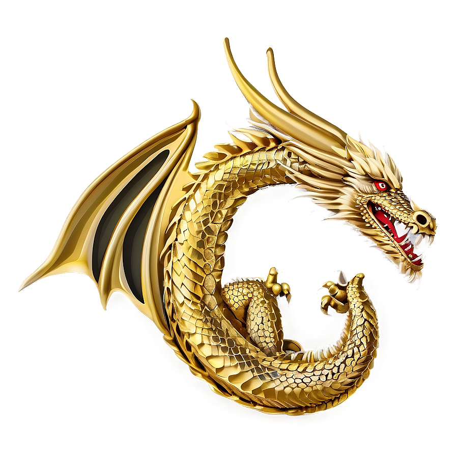 Gold Dragon Clipart Png Dxs PNG Image