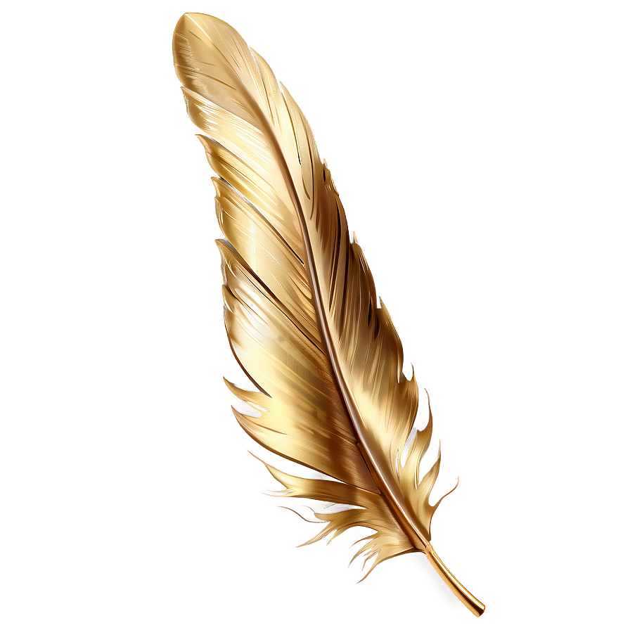 Gold Feather Detail Png 06262024 PNG Image