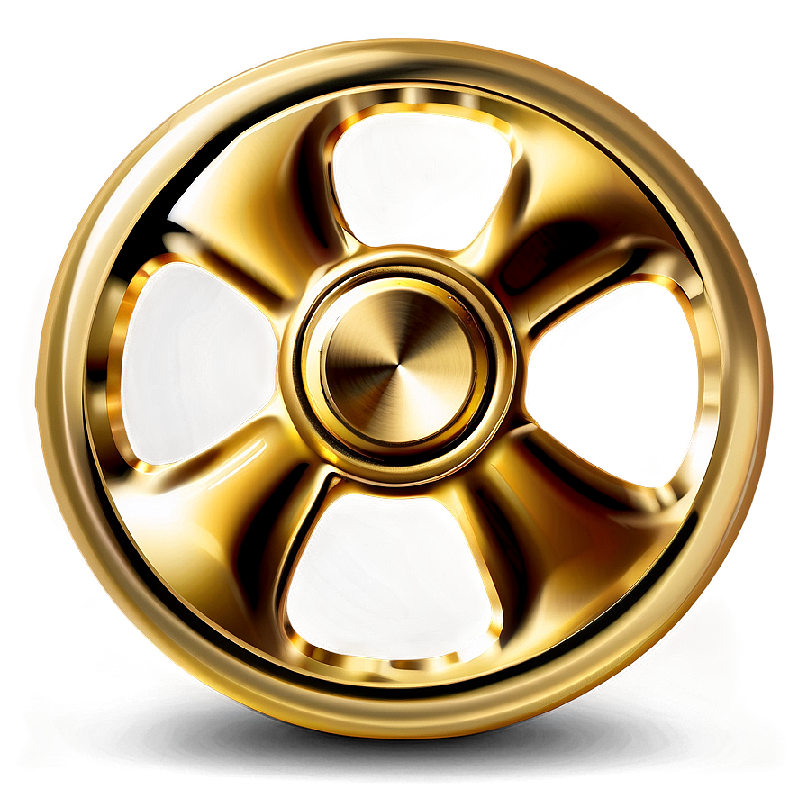 Gold Fidget Spinner Png 3 PNG Image