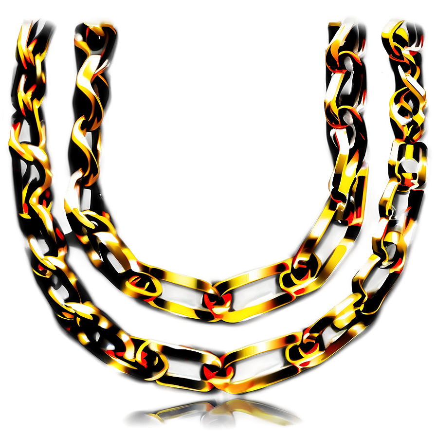 Gold Figaro Chain Png 05042024 PNG Image