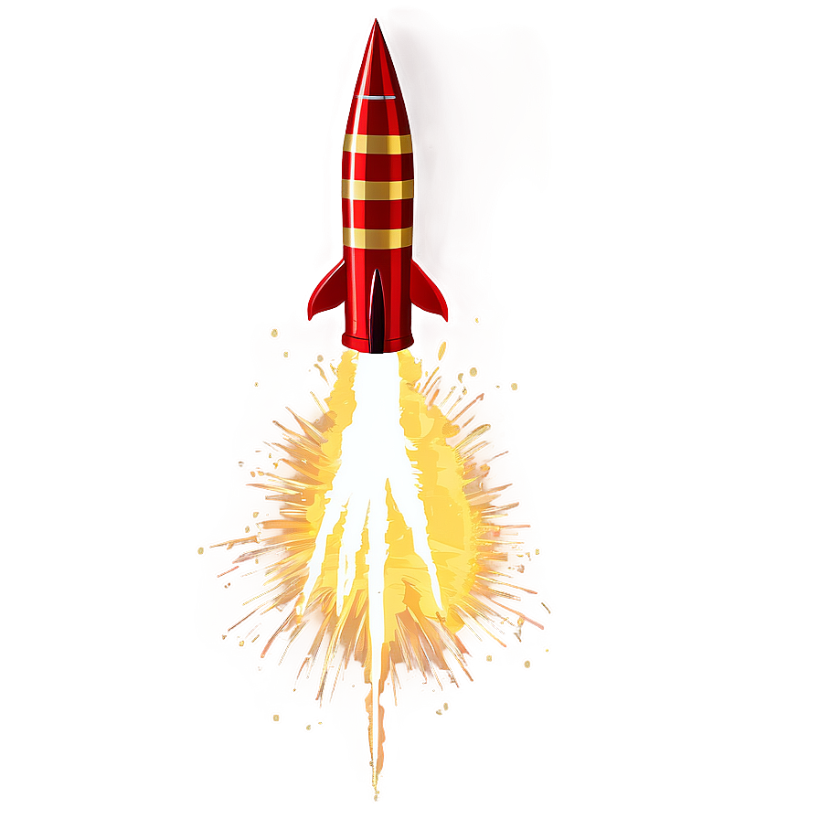 Gold Firework Rocket Png Vmk72 PNG Image