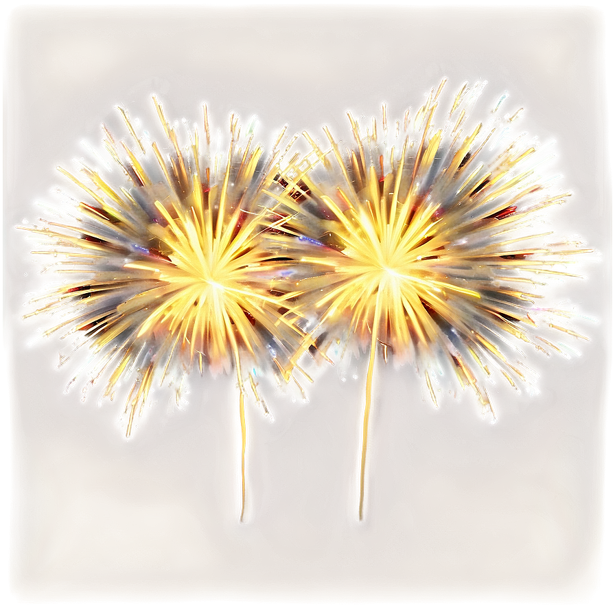 Gold Fireworks Bonanza Png 06292024 PNG Image