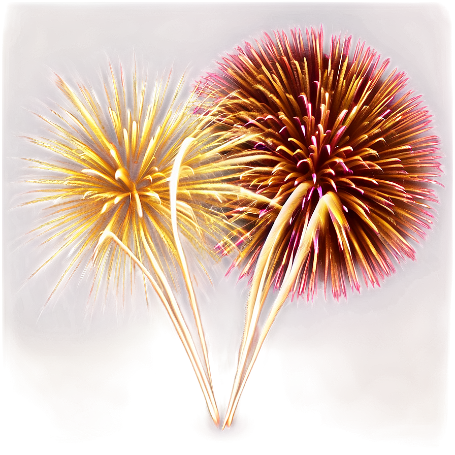 Gold Fireworks Display Png 06292024 PNG Image