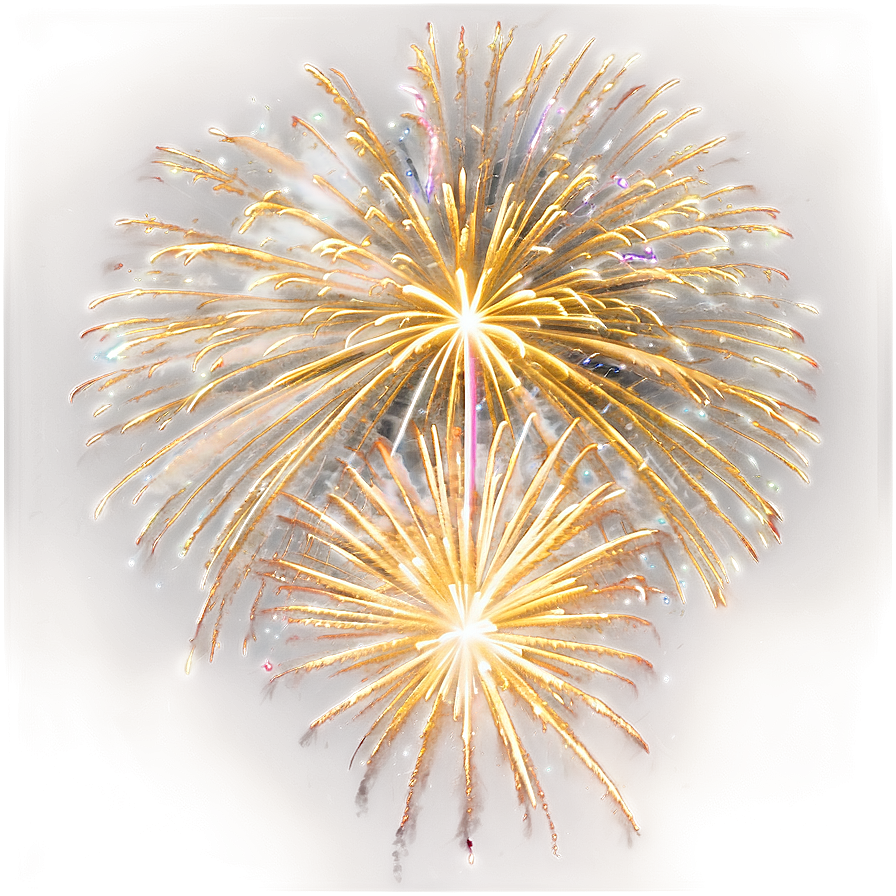 Gold Fireworks Display Png 24 PNG Image