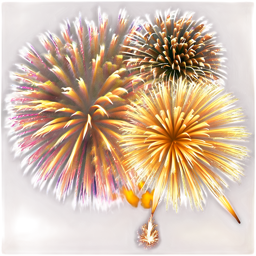 Gold Fireworks Display Png Ybo67 PNG Image