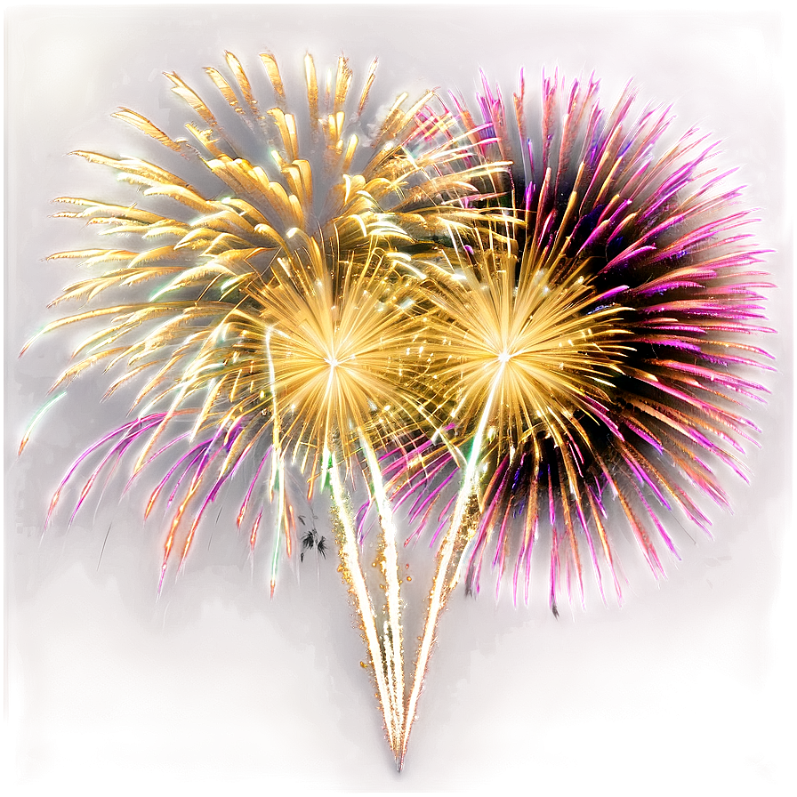 Gold Fireworks Finale Png 73 PNG Image