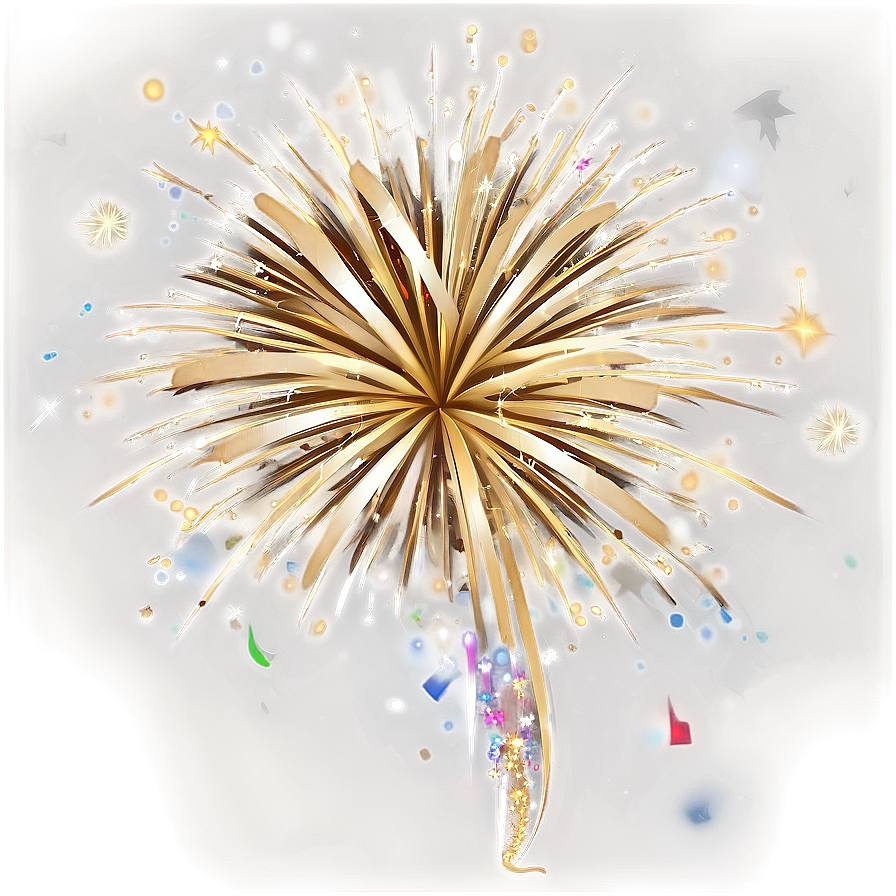 Gold Fireworks Pageant Png 06292024 PNG Image