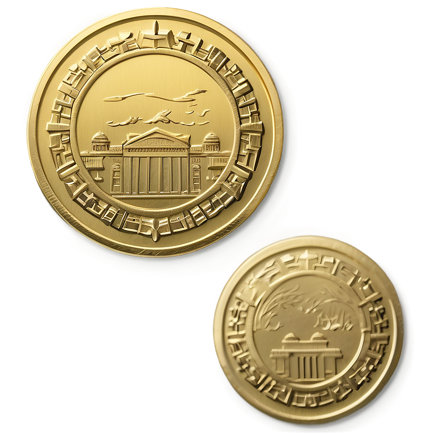 Gold Foil Coin Png Jay65 PNG Image