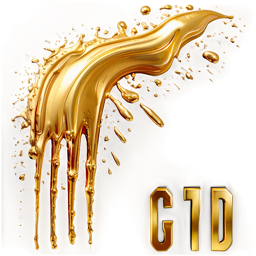 Gold Foil Splash Png 06282024 PNG Image