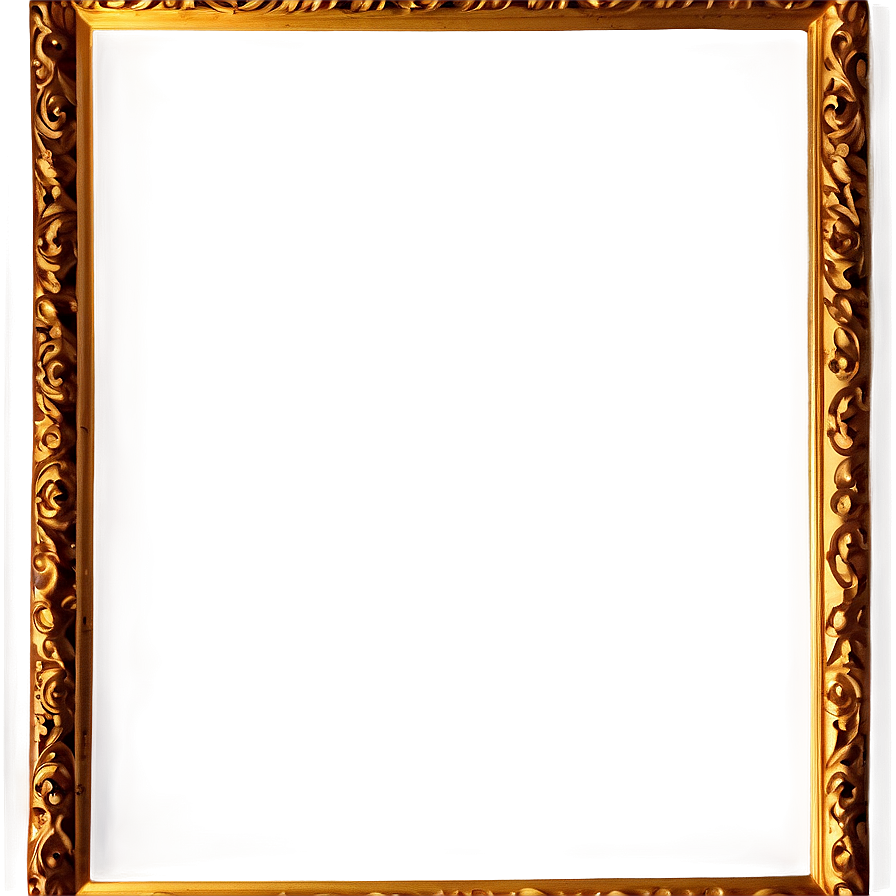 Gold Frame A PNG Image