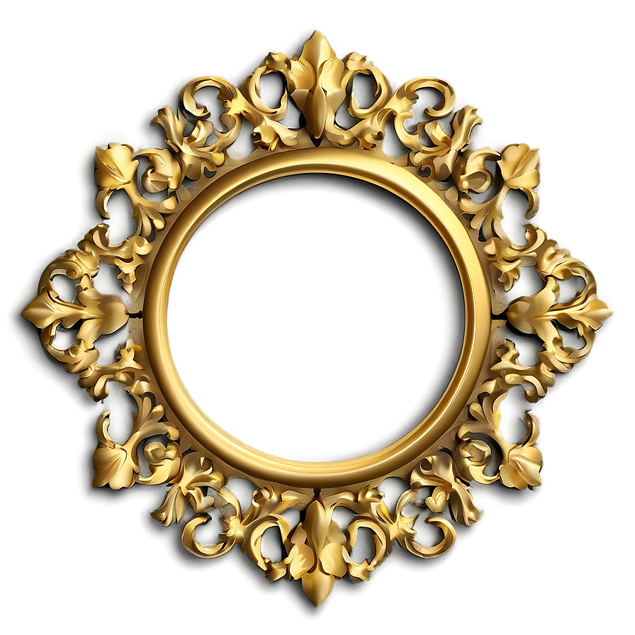 Gold Frame Design Png 1 PNG Image