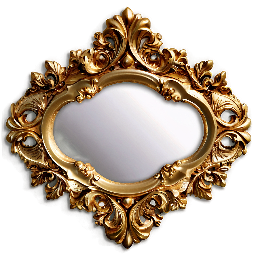 Gold Frame Mirror Png 64 PNG Image