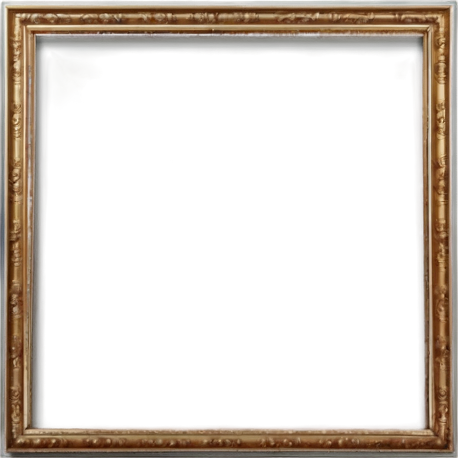 Gold Frame On Wall Png 36 PNG Image