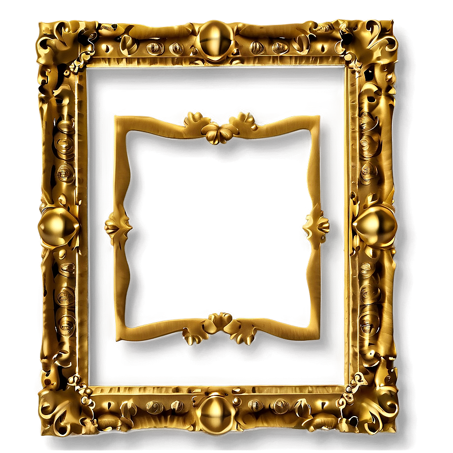 Gold Frame Portrait Png Jhy73 PNG Image