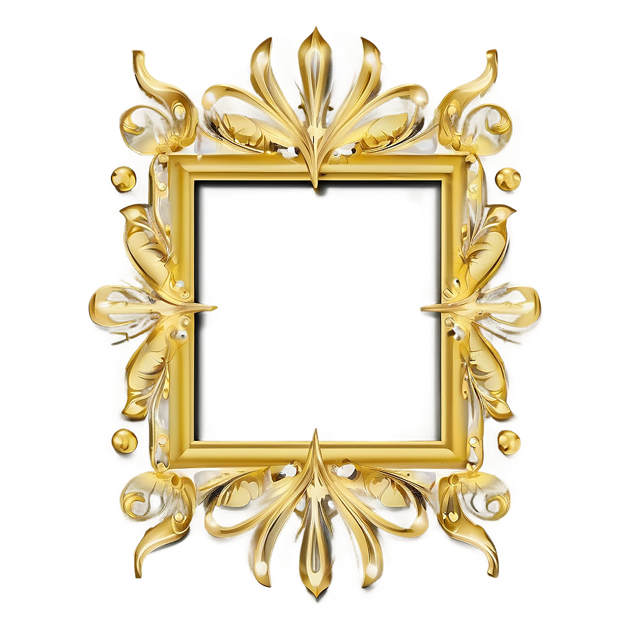 Gold Frame Vector Png Gmo PNG Image