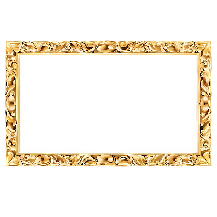 Gold Frame Vector Png Oik PNG Image