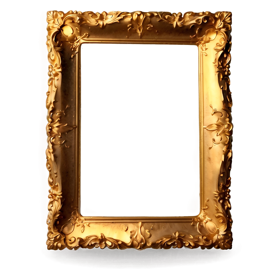 Gold Frame With Glass Png Rjr97 PNG Image