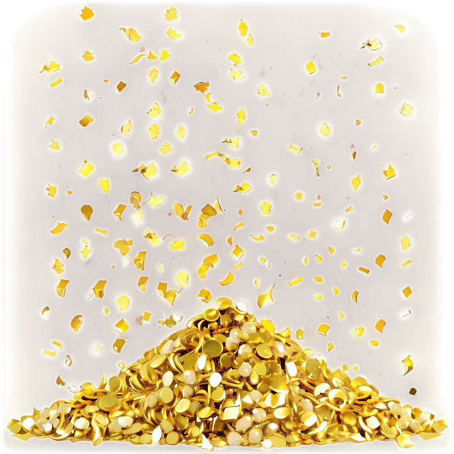 Gold Glitter Confetti Png Nqc62 PNG Image