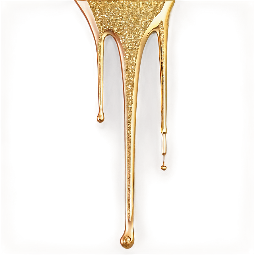 Gold Glitter Drip Detail Png Ckl75 PNG Image