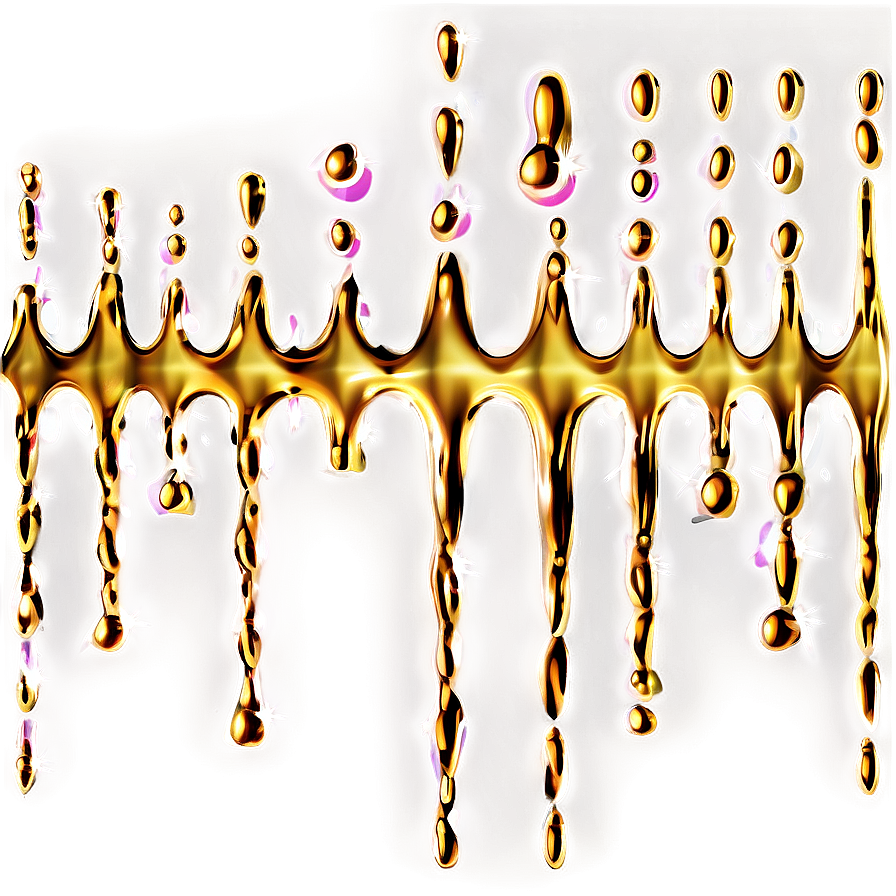 Gold Glitter Drip For Crafts Png 06282024 PNG Image