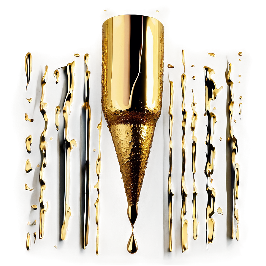 Gold Glitter Drip For Designers Png Pit PNG Image