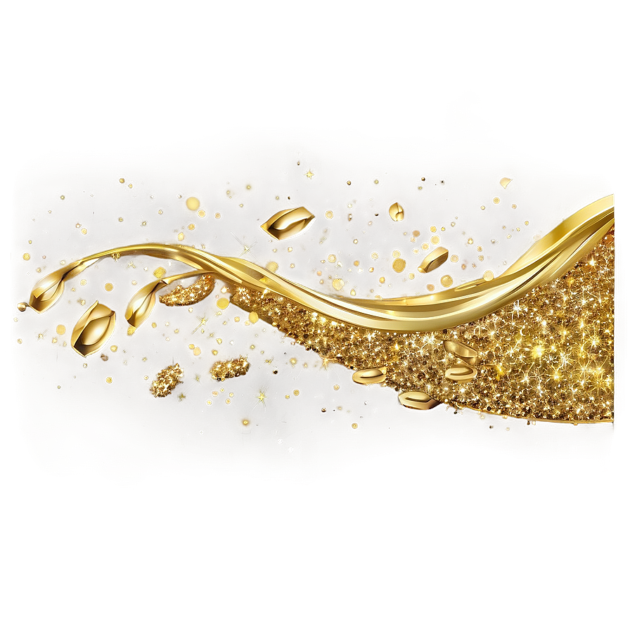 Gold Glitter Effect Png Foy PNG Image