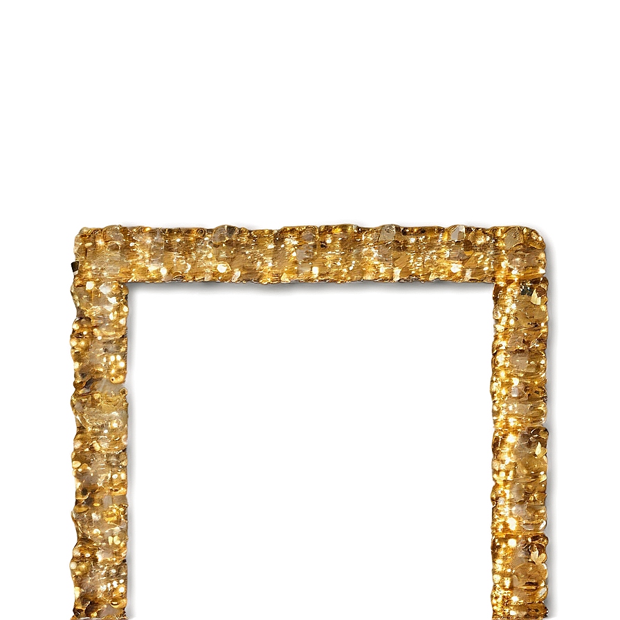 Gold Glitter Frame Png Uwb90 PNG Image