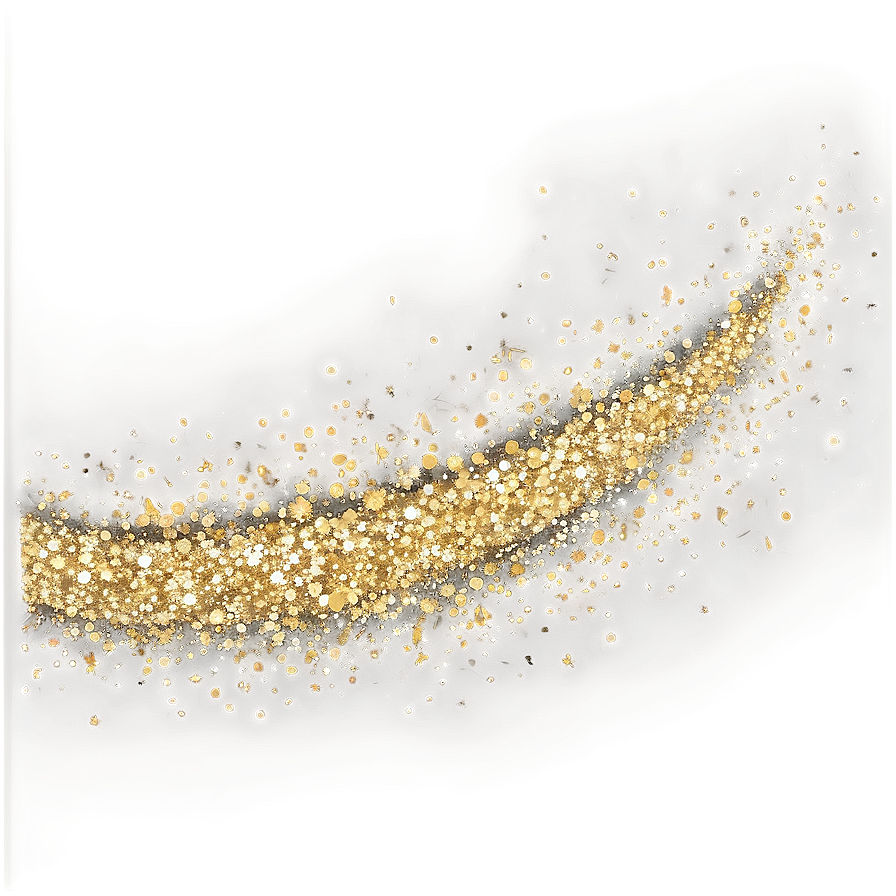 Gold Glitter Line Effect Png 25 PNG Image