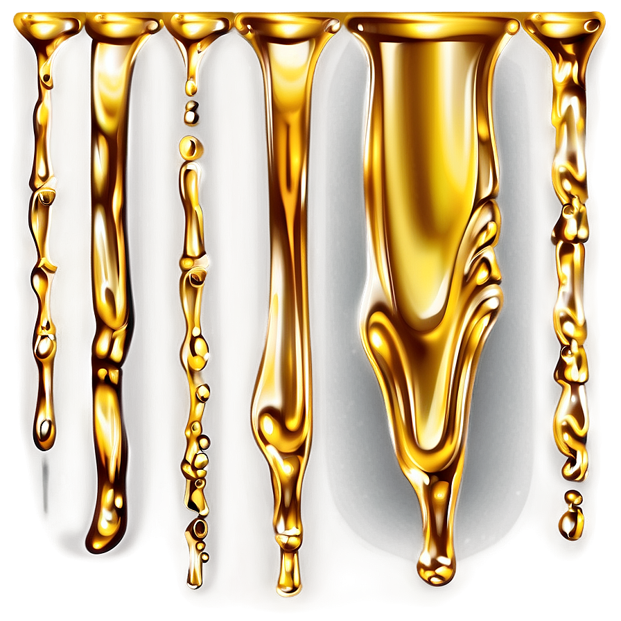 Gold Glitter Liquid Drip Png Yqi62 PNG Image