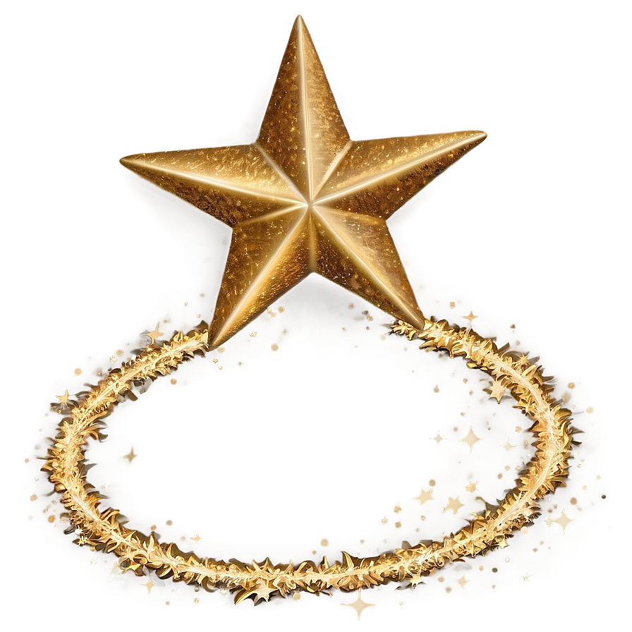 Gold Glitter Star Png Evj41 PNG Image